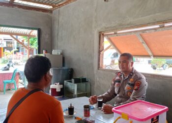 Polsek Pangkalan Lesung Gandeng Tokoh Pemuda Jaga Kamtibmas Lewat Giat Sambang