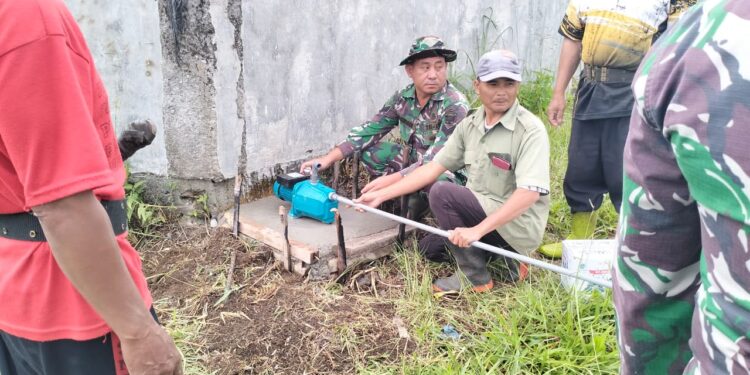 Program TMMD ke-126, Kodim 0106/Aceh Tengah Bersama Warga Rampungkan Pipa Air Bersih Ke Masjid Baitussalam