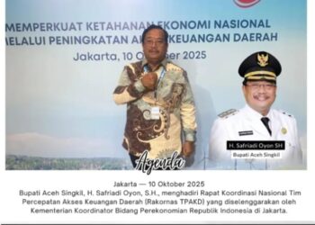 Bupati Aceh Singkil Hadiri Rakornas TPAKD, Tegaskan Komitmen Dukung Peningkatan Akses Keuangan Daerah