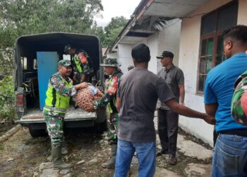 Perpindahan Pemilik Rumah Yang Terkena Program RTLH TMMD Ke 126