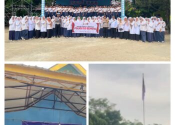 Polisi Gelar “Police Go to School” di MTS Al-Qasimiyah Pelalawan, Tekankan Etika dan Anti Kenakalan Remaja
