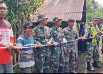 Pembangunan RTLH Dimulai, Satgas TMMD Ke 126 Kodim 0106/Aceh Tengah Lakukan Pembongkaran