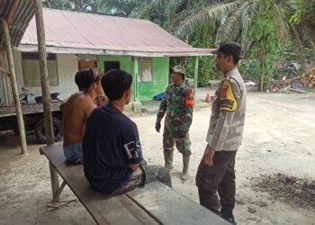 TNI-Polri di Langgam Gelar Silaturahmi, Perkuat Sinergi Jaga Kamtibmas