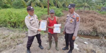 Polsek Kuala Kampar Gencarkan Patroli dan Edukasi Warga Cegah Karhutla