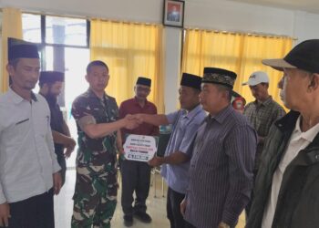 Program TMMD Ke-126, Dansatgas Serahkan Bantuan Sumur Bor Dan Pipanisasi Air Bersih
