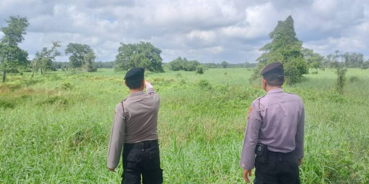 Cegah Karhutla, Polsek Pangkalan Kerinci Gelar Patroli dan Sosialisasi Maklumat Kapolda Riau