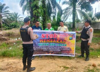 Polsek Ukui Sisir Titik Rawan Karhutla, Warga Diimbau Tak Bakar Lahan