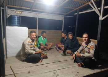 Polsek Kerumutan Intensifkan Pengecekan Pos Kamling, Dorong Peran Aktif Warga Jaga Kamtibmas