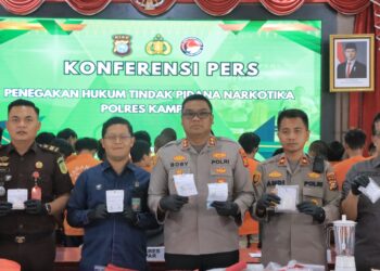 Sikat Habis! Polres Kampar Amankan 66 Gembong Narkoba Sita Ratusan Gram Sabu dan Ribuan Ekstasi Operasi Antik Berhasil!”