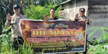 Sosialisasi Larangan Bakar Lahan, Warga Diminta Waspada Karhutla