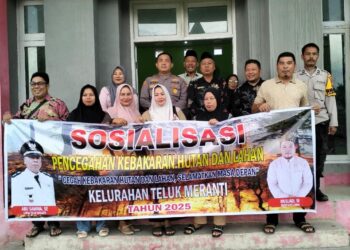 Sosialisasi Pencegahan Karhutla kepada Warga Teluk Meranti Pelalawan