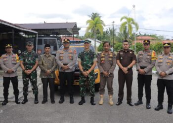 Jaga Integritas Tingkatkan Kompetensi! Polres Kampar Launching Pamapta SPKT, Kapolres Bobby: ‘Masa Depan Polri yang Presisi Ada di Tangan Anda