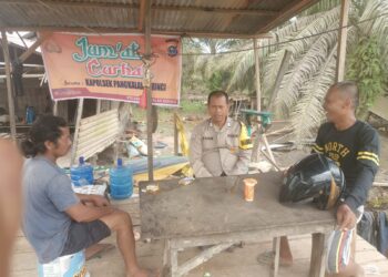 Jumat Curhat, Warga Rantau Baru Pelalawan Keluhkan Debu Jalan