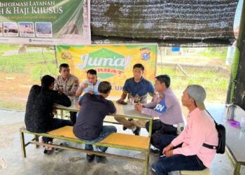 Polsek Ukui Gelar Jumat Curhat, Serap Aspirasi Warga di Kedai Kopi