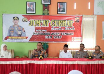 Jumat Curhat, Kapolres Aceh Tengah Ajak Warga Pucuk Deku Tingkatkan Pengawasan anak Dan Tertib Berlalu Lintas