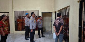 Kapolres Kampar Turun Langsung Cek Kondisi Rutan, Pastikan Personel Piket Siap Siaga Jaga Tahanan!”