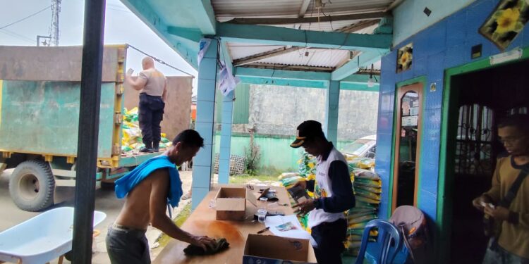 Polres Banyuasin Laksanakan Gelar Pangan Murah 8 Ton Beras Ludes Diserap Warga