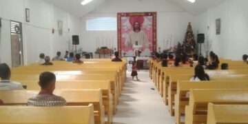 Polsek Langgam Gelar Ibadah Minggu Harmoni di Gereja Oikumene Desa Segati