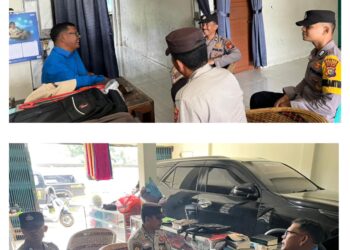 Ajak Jaga Kamtibmas dan Tolak Hoaks, Polsek Pangkalan Kuras Sambangi Tokoh Agama