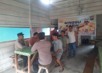 Polsek Ukui Gelar Minggu Kasih, Tampung Aspirasi Warga Soal Karhutla hingga Nongkrong Larut Malam