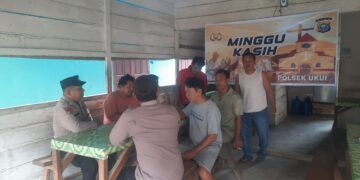 Polsek Ukui Gelar Minggu Kasih, Tampung Aspirasi Warga Soal Karhutla hingga Nongkrong Larut Malam