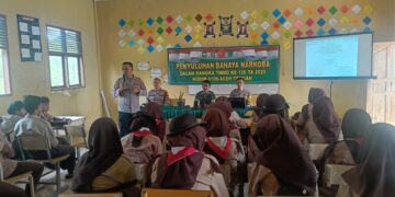 TMMD Ke-126, Satgas Berikan Penyuluhan Bahaya Narkoba Dan Hukum Di SMAN 18 Takengon