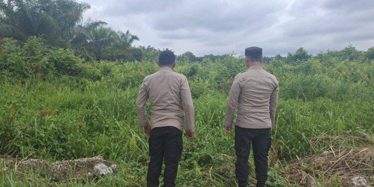 Cegah Karhutla, Polsek Pangkalan Kerinci Gencarkan Patroli dan Sosialisasi Larangan Bakar Lahan