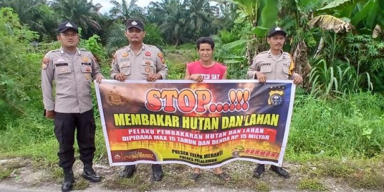 Polisi Edukasi Warga Cegah Karhutla di Perkebunan