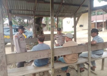 Polsek Ukui Gencarkan Sosialisasi: Ajak Masyarakat Bersatu Tolak Premanisme