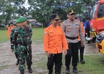 Kapolres Kampar Dan Bupati Pimpin Apel Kesiapsiagaan Banjir Perkuat Koordinasi Hadapi Bencana!”
