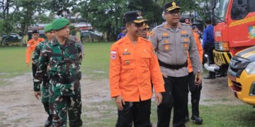 Kapolres Kampar Dan Bupati Pimpin Apel Kesiapsiagaan Banjir Perkuat Koordinasi Hadapi Bencana!”
