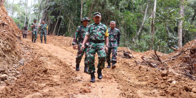 TMMD Ke-126 Di Aceh Tengah, Tim Wasev TNI Kunjungi Lokasi Pelaksanaan Di Kute Keramil