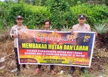 Polisi Ingatkan Warga Teluk Meranti Tidak Bakar Lahan