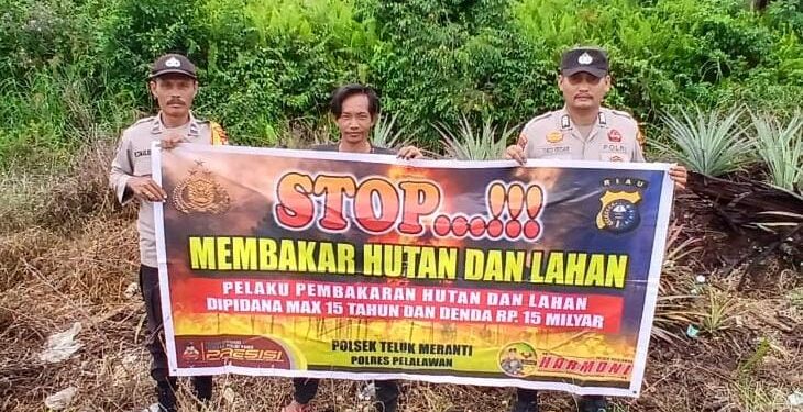 Polisi Ingatkan Warga Teluk Meranti Tidak Bakar Lahan