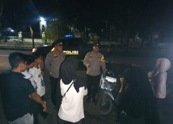 Polsek Pangkalan Kerinci Gencarkan Patroli Malam Lewat Kegiatan Rutin yang Ditingkatkan