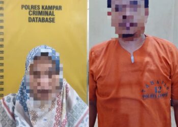 Pasutri Diciduk Polres Kampar Modus Umroh Bodong Penipuan Rp 500 Jt Surat Tanah Palsu