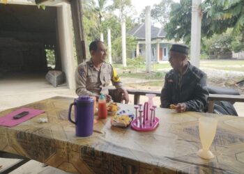 Bhabinkamtibmas Desa Sotol Ajak Warga Menjauhi Narkoba dan Cegah Karhutla