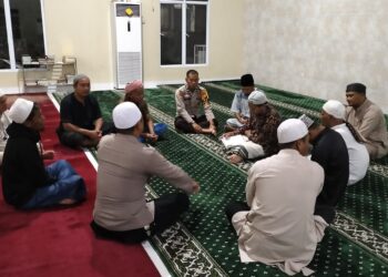 Melalui Subuh Harmoni, Polsek Pangkalan Lesung Sampaikan Himbauan Kamtibmas ke Masyarakat