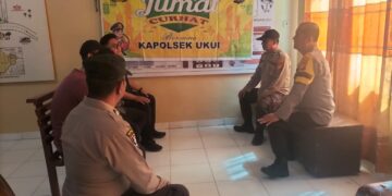Polsek Ukui Gelar Jumat Curhat, Warga Bahas Karhutla hingga Kenakalan Remaja