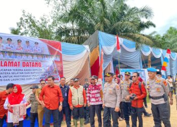 Polsek Pulau Rimau Pengamanan Kunker Gubernur Dan Bupati Peresmian Duplikat Jembatan Tanah Kering