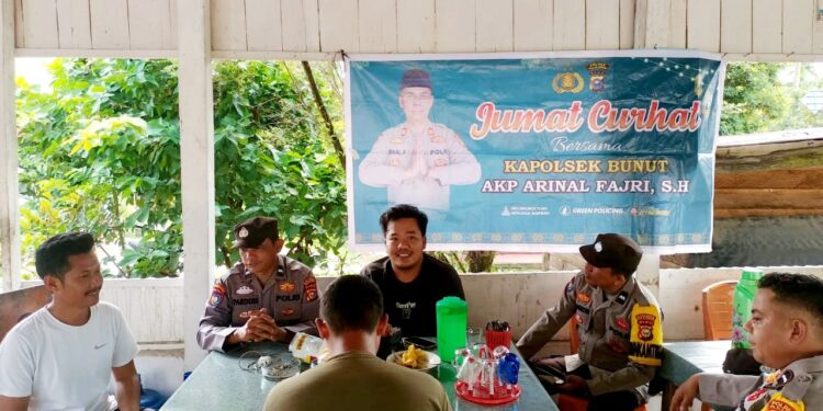 Polsek Bunut Gelar Jumat Curhat, Kapolsek Ajak Warga Cegah Narkoba dan Judi Online