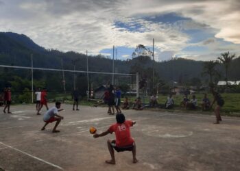 TMMD Ke 126, Satgas Bersama Warga Jalin Keakraban Lewat Olahraga Voli