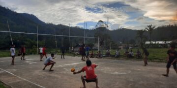 TMMD Ke 126, Satgas Bersama Warga Jalin Keakraban Lewat Olahraga Voli