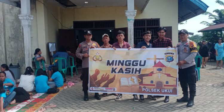 Polsek Ukui Hadir di Tengah Jemaat: Ibadah Minggu Kasih Jadi Wujud Kebersamaan Polri dan Umat