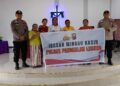 Polsek Pangkalan Lesung Hadir di Ibadah Minggu Kasih, Ajak Warga Jaga Kamtibmas