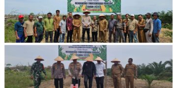 Polisi dan Warga Tanam Jagung Serentak di Pangkalan Kuras, Dorong Swasembada Pangan 2025