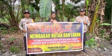 Antisipasi Bencana Karhutla, Polsek Teluk Meranti Laksanakan Binluh dan Himbauan