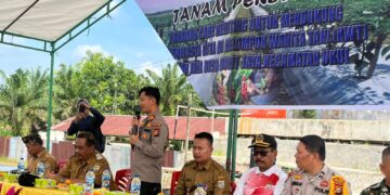 Polsek Ukui Dukung Program Asta Cita Lewat Tanam Perdana Cabai Keriting di Desa Bukit Jaya