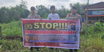 Polsek Pangkalan Kerinci Gencarkan Patroli dan Sosialisasi Larangan Bakar Lahan