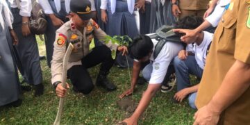 Polsek Kerumutan Edukasi Siswa SMK Negeri 1 Tentang Green Policing